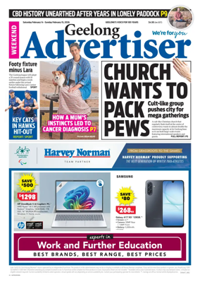 Cover of Geelong Advertiser
