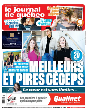Cover of Le Journal de Quebec