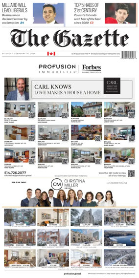 Cover of Montreal Gazette