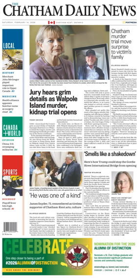 Cover of The Chatham Daily News