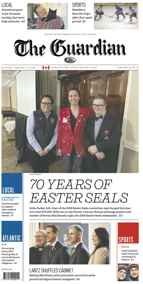 Cover of The Guardian (Charlottetown)