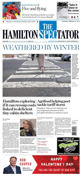 Cover of The Hamilton Spectator