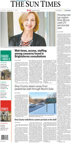 Cover of The Sun Times (Owen Sound)