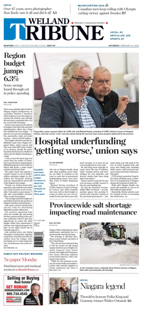 Cover of The Welland Tribune