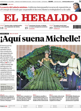 Cover of El Heraldo (Colombia)