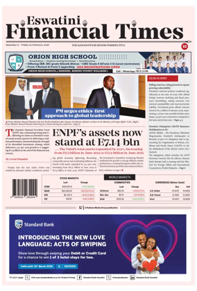 Cover of Eswatini Financial Times