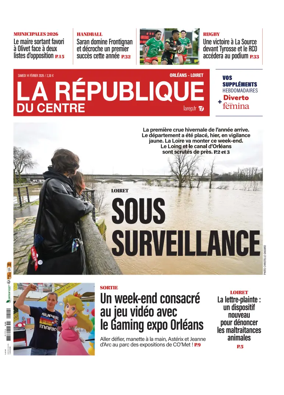 Cover of La Republique du Centre (Orleans - Loiret))