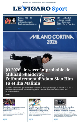 Cover of Le Figaro Sport