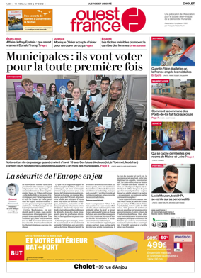 Cover of Ouest France (Cholet)