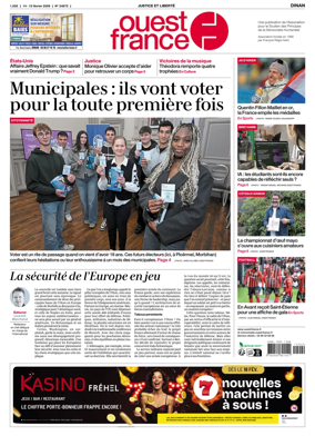 Cover of Ouest France (Dinan)
