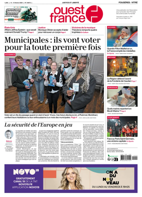Cover of Ouest-France (Fougeres Vitre)