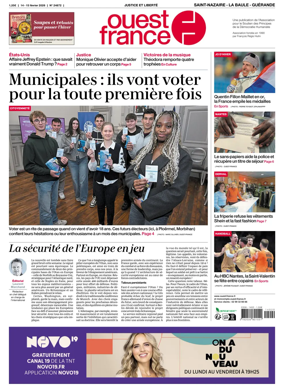 Cover of Ouest France (Saint-Nazaire La Baule Guerande)