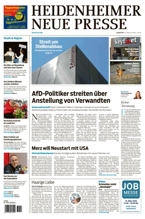Cover of Heidenheimer Neue Presse