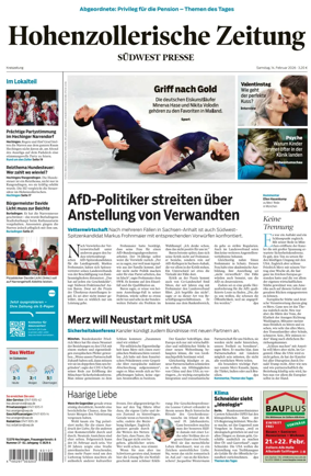 Cover of Hohenzollerische Zeitung