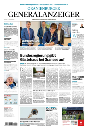 Cover of Oranienburger Generalanzeiger