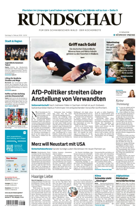 Cover of Rundschau fur den Schwabischen Wald – Der Kocherbote