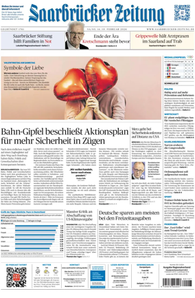 Cover of Saarbruecker Zeitung