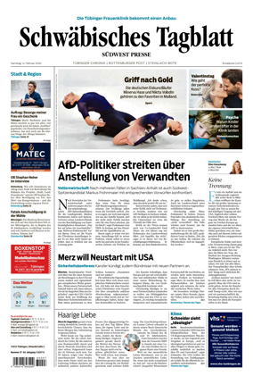 Cover of Schwabisches Tagblatt - Tubinger Chronik