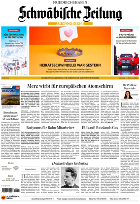 Cover of Schwabische Zeitung (Friedrichshafen)