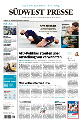 Cover of Sudwest Presse