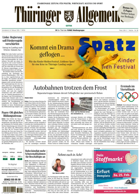 Cover of Thuringer Allgemeine (Gotha)