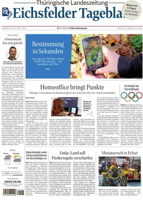 Cover of Thuringische Landeszeitung (Eichsfeld)