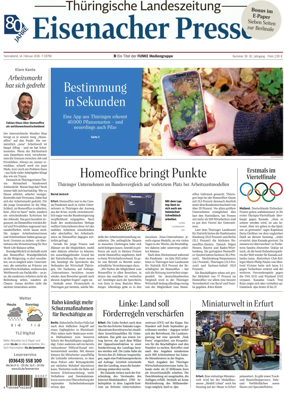 Cover of Thuringische Landeszeitung (Eisenach)