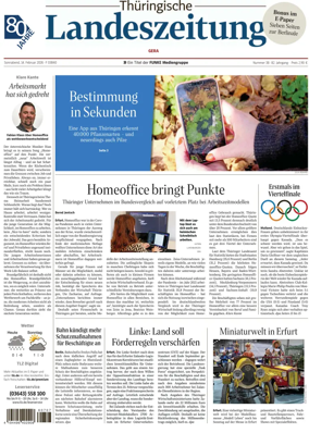 Cover of Thuringische Landeszeitung (Gera)