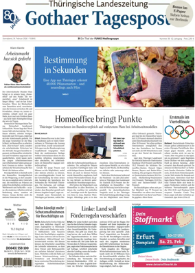 Cover of Thuringische Landeszeitung (Gotha)