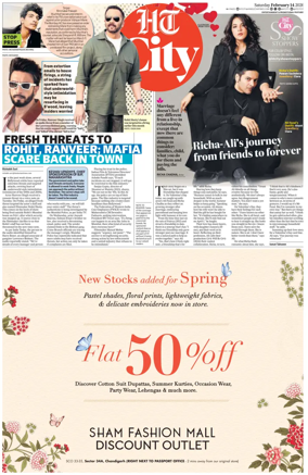 Cover of Hindustan Times (Chandigarh) - City