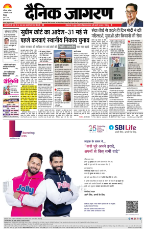Cover of Dainik Jagran - Shimla