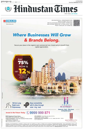 Cover of Hindustan Times (Lucknow)