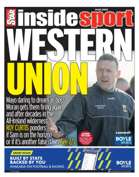Cover of Irish Daily Star - Inside Sport