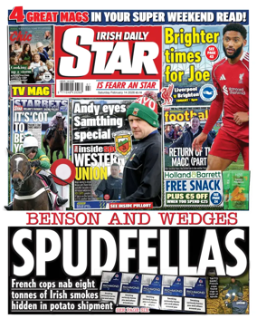 Cover of Irish Daily Star