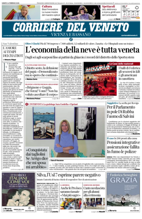 Cover of Corriere del Veneto (Vicenza e Bassano)