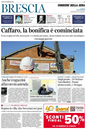 Cover of Corriere della Sera (Brescia)