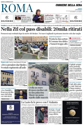 Cover of Corriere della Sera (Roma)