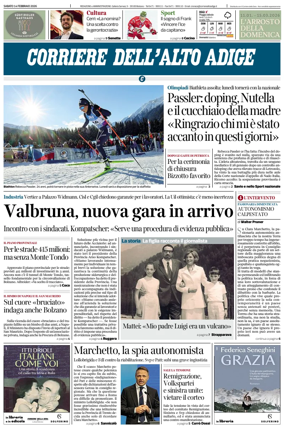 Cover of Corriere dell'Alto Adige