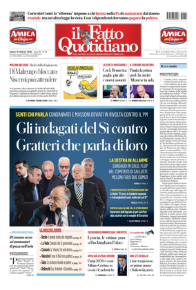 Cover of Il Fatto Quotidiano