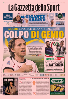 Cover of La Gazzetta dello Sport - Milano
