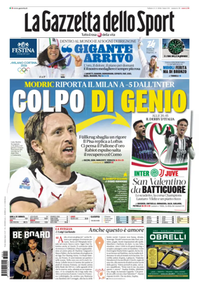 Cover of La Gazzetta dello Sport - Roma