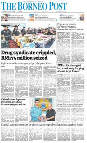 Cover of The Borneo Post (Sabah)