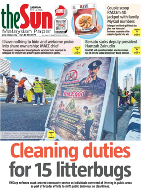 Cover of The Sun (Malaysia)