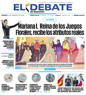 Cover of El Debate de Mazatlan