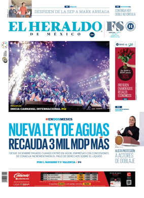 Cover of El Heraldo de Mexico
