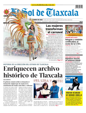 Cover of El Sol de Tlaxcala