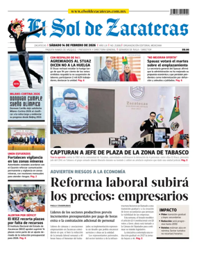 Cover of El Sol de Zacatecas