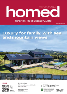 Cover of Homed Taranaki Daily News