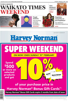 Cover of Waikato Times