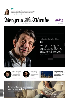 Cover of Bergens Tidende